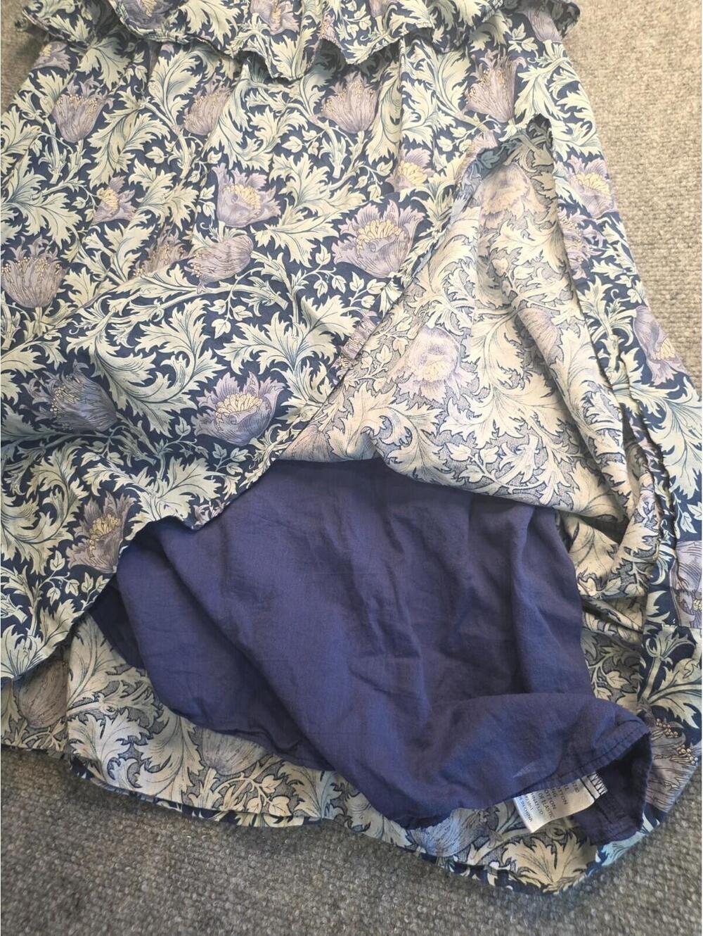 Hyacinth House Blue Leafy Floral Maeve Midi Dress Size XXL - Picture 8 of 11